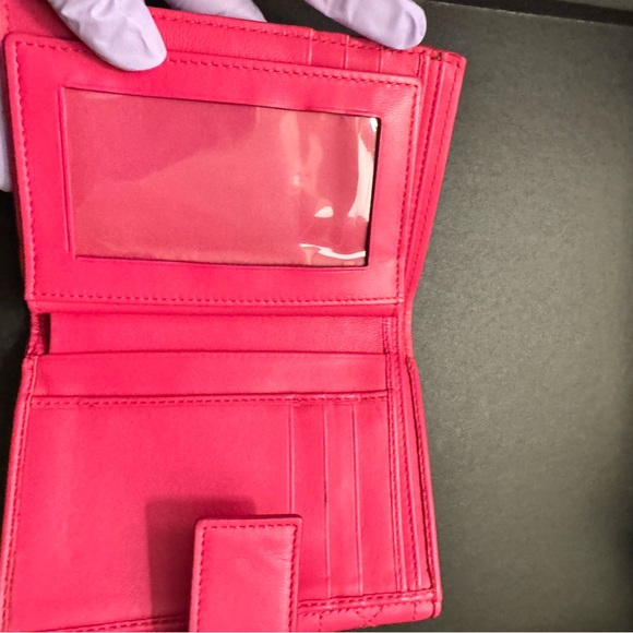 🔥 SOLD 💝Christian Dior Pink compact wallet, 
With card slots and money & ID
Soft - Picture 10 of 16